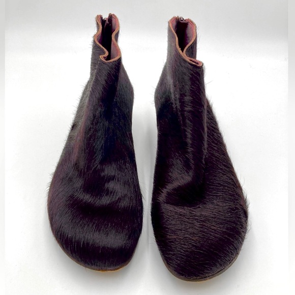 Walk London | Brown mohair booties - Picture 2 of 5